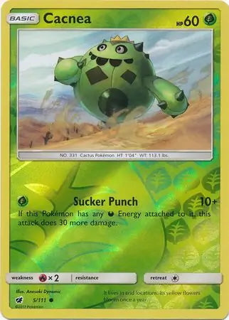 Crimson Invasion Cacnea #5/111 reverse holo