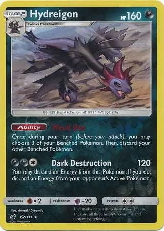 Crimson Invasion Hydreigon #62/111 reverse holo