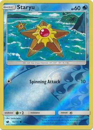 Crimson Invasion Staryu #15/111 reverse holo