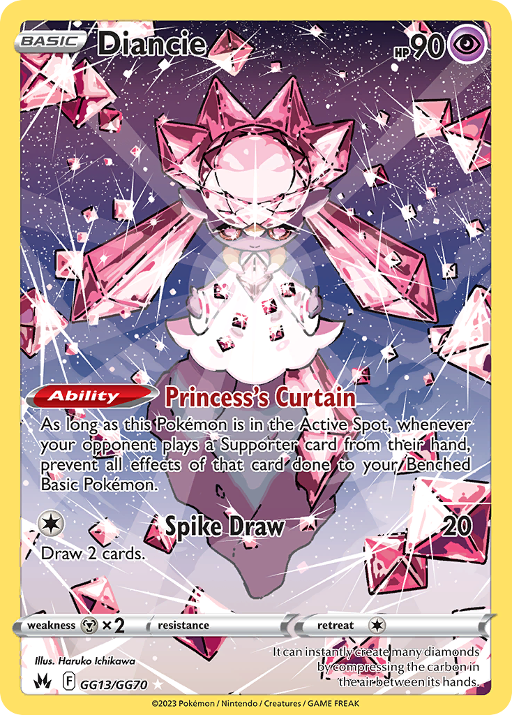 Crown Zenith Galarian Gallery Diancie #GG13/70