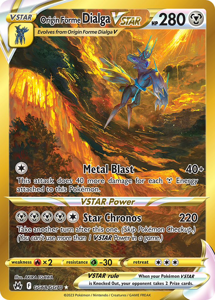 Crown Zenith Galarian Gallery Origin Forme Dialga #GG68/70