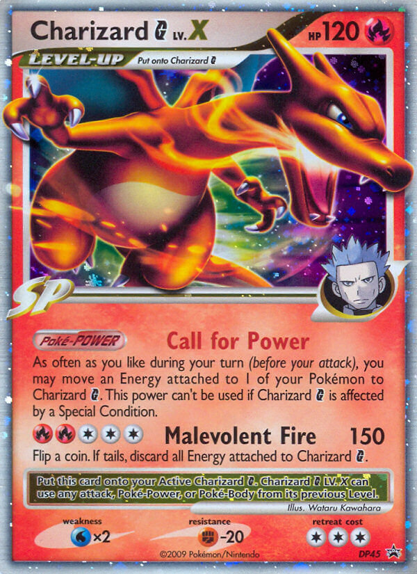 DP Black Star Promo Charizard G LV.X #45