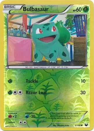 Dark Explorers Bulbasaur #1/108 reverse holo