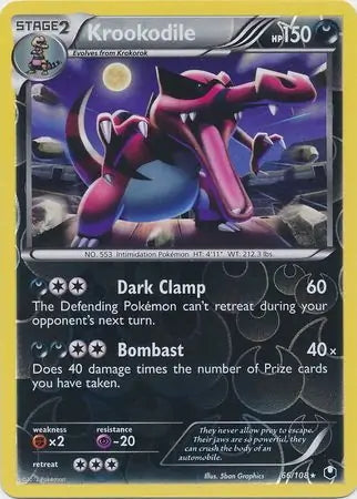 Dark Explorers Krookodile #66/108 reverse holo