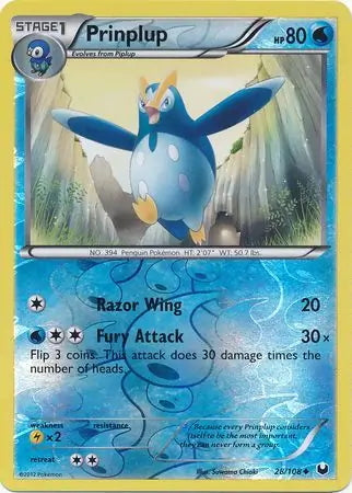 Dark Explorers Prinplup #28/108 reverse holo