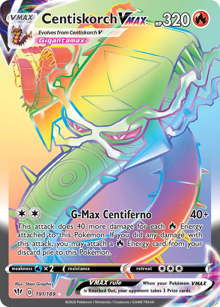 Darkness Ablaze Centiskorch VMAX #191/189