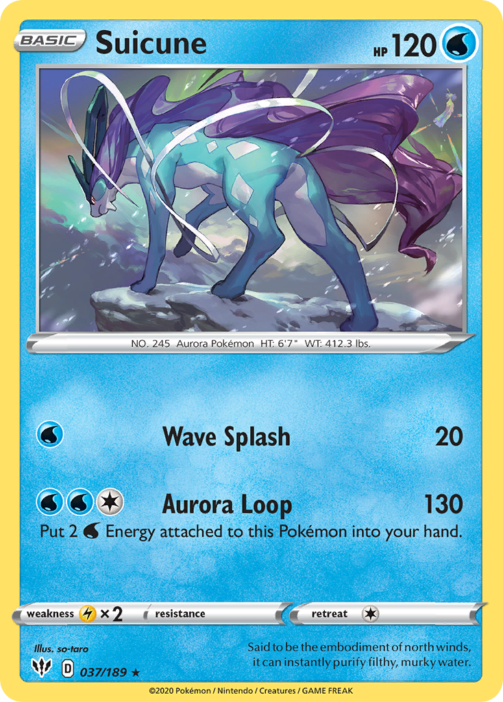 Darkness Ablaze Non - Holo Suicune #37/189