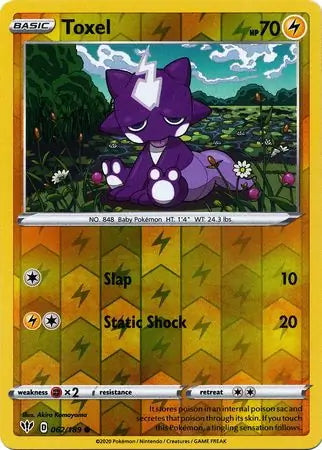 Darkness Ablaze Toxel #62/189 reverse holo