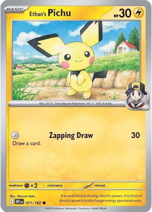 Destined Rivals Ethan's Pichu #71/182