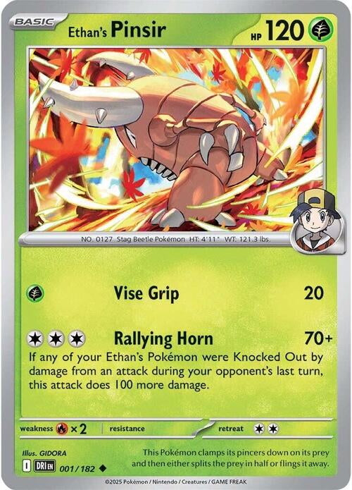 Destined Rivals Ethan's Pinsir #1/182