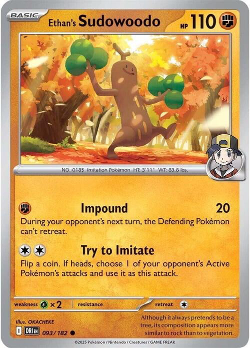Destined Rivals Ethan's Sudowoodo #93/182