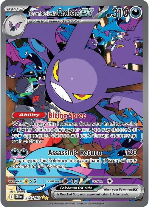 Destined Rivals Team Rocket's Crobat #234/182