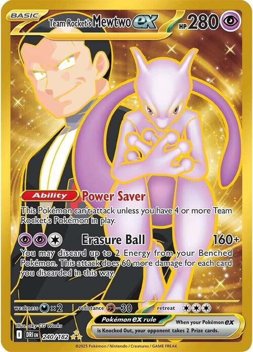 Destined Rivals Team Rocket's Mewtwo #240/182