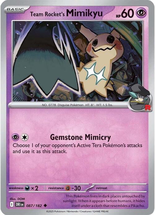 Destined Rivals Team Rocket's Mimikyu #87/182