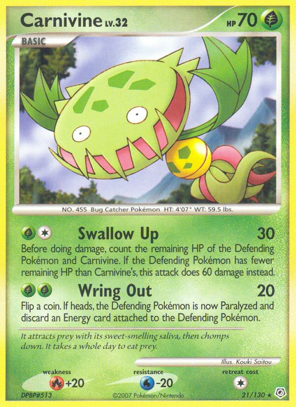 Diamond & Pearl Carnivine #21/130