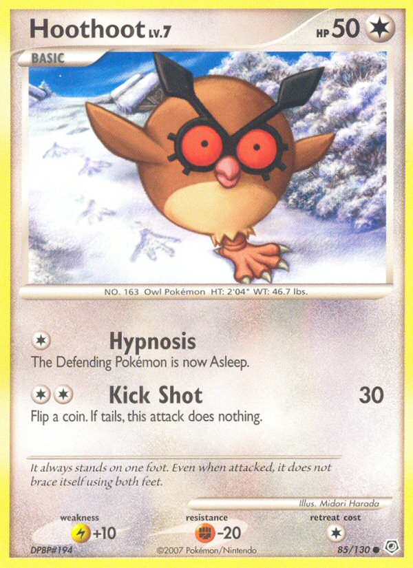 Diamond & Pearl Hoothoot #85/130