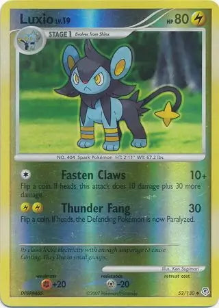 Diamond & Pearl Luxio #52/130 reverse holo