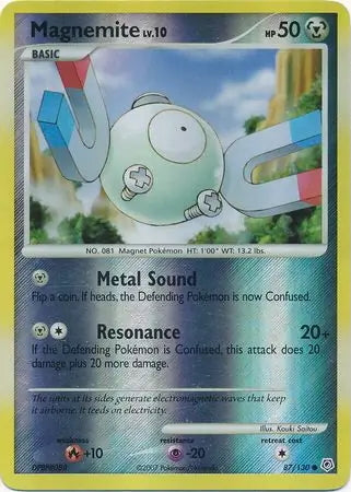 Diamond & Pearl Magnemite #87/130 reverse holo