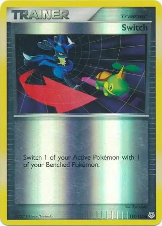 Diamond & Pearl Switch #119/130 reverse holo
