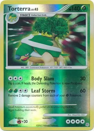 Diamond & Pearl Torterra #17/130 reverse holo