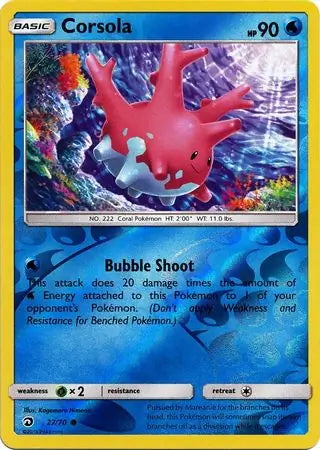 Dragon Majesty Corsola #27/70 reverse holo