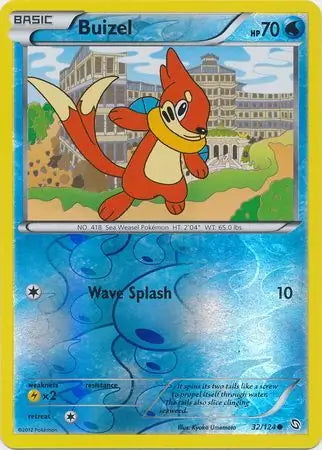 Dragons Exalted Buizel #32/124 reverse holo