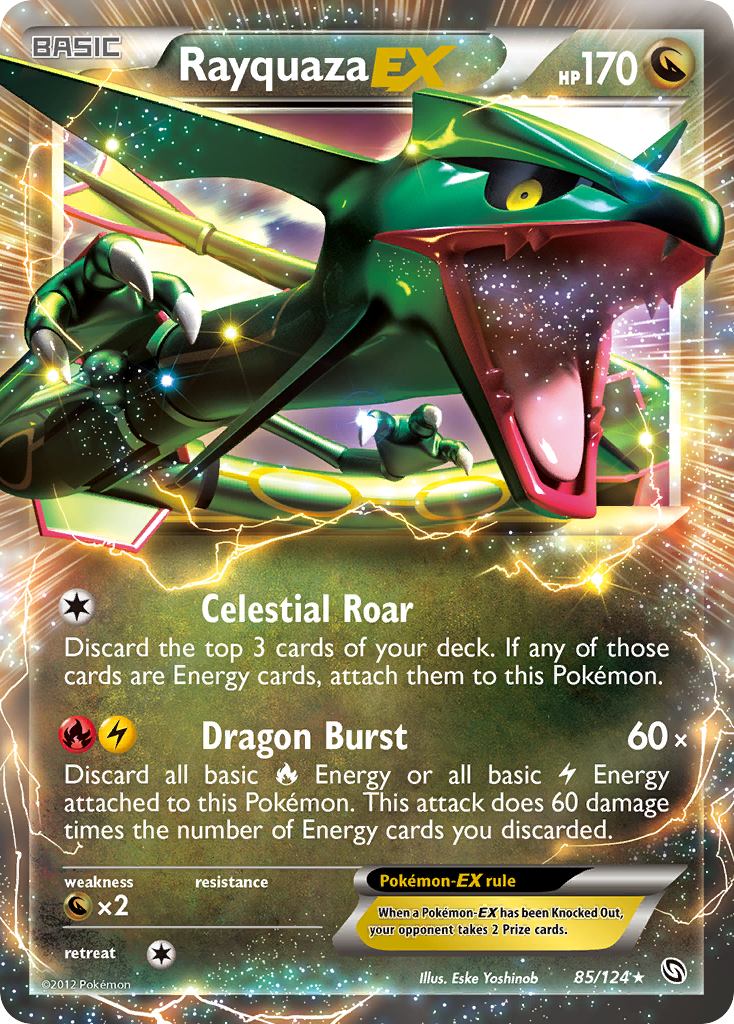 Dragons Exalted Rayquaza EX #85/124