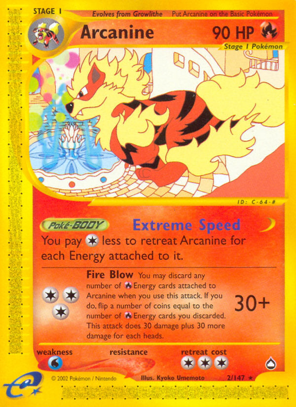 E-Series Aquapolis Arcanine #2/147