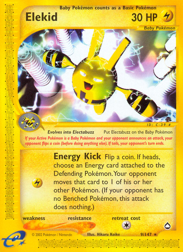 E-Series Aquapolis Elekid #9/147