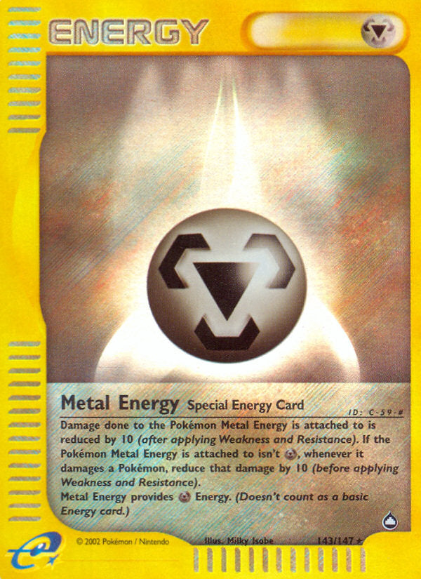E-Series Aquapolis Metal Energy #143/147 reverse holo