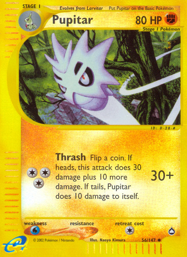 E-Series Aquapolis Pupitar #56/147 reverse holo