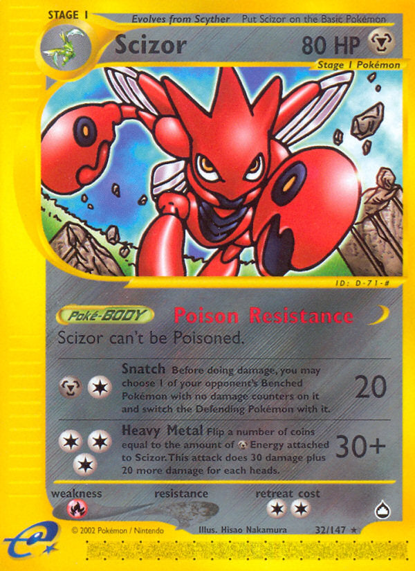 E-Series Aquapolis Scizor #32/147
