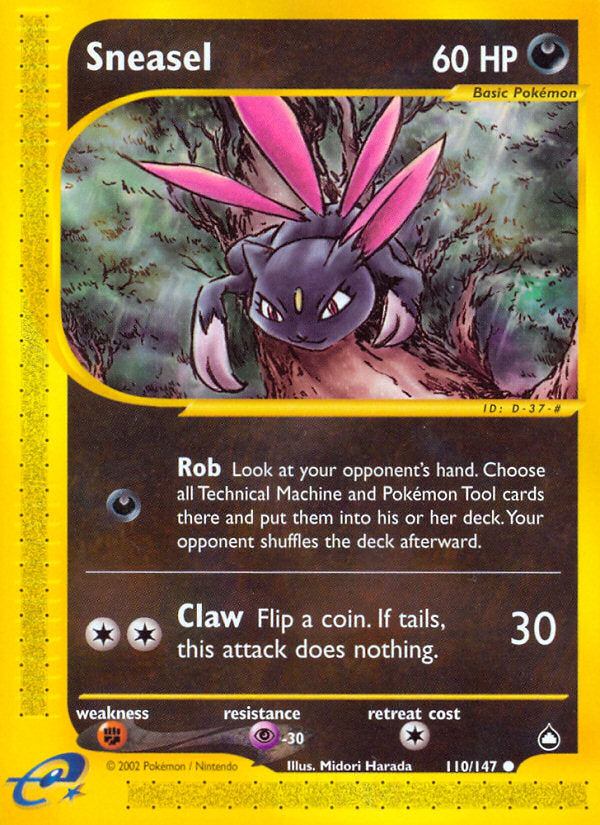E-Series Aquapolis Sneasel #110/147