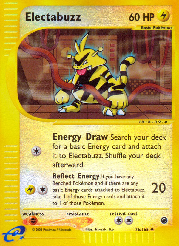 E-Series Expedition Electabuzz #76/165 reverse holo