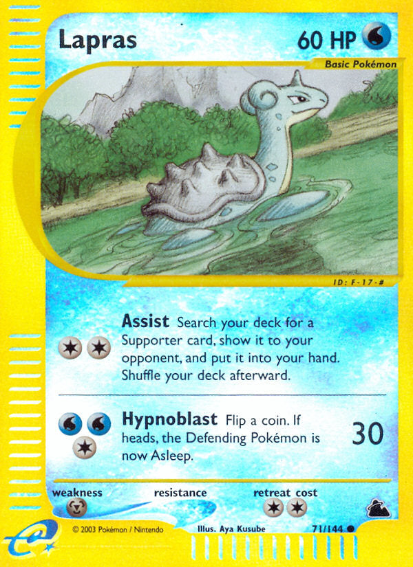 E-Series Skyridge Lapras #71/144 reverse holo