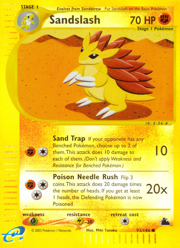 E-Series Skyridge Sandslash #93/144 reverse holo