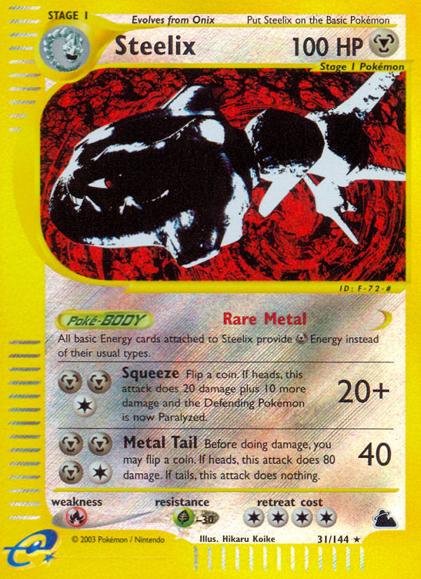 E-Series Skyridge Steelix #31/144 reverse holo