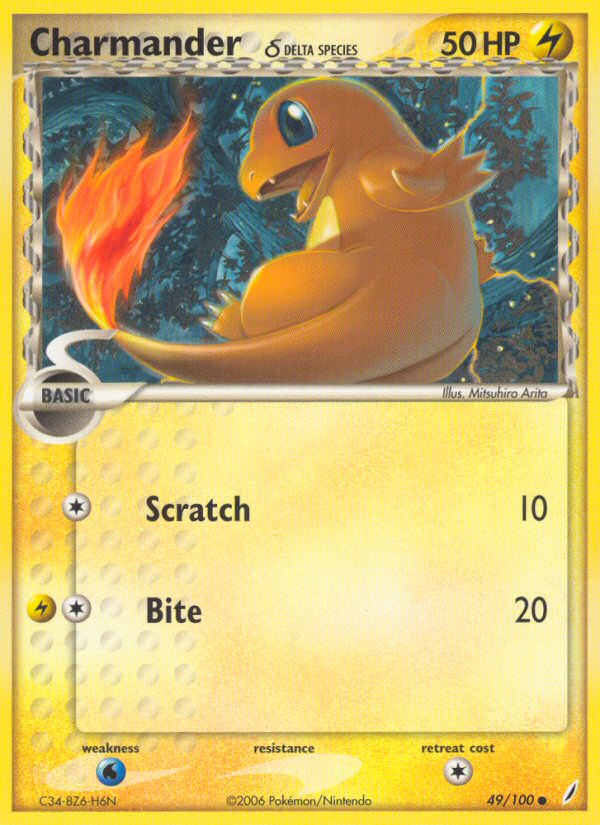 EX Crystal Guardians Charmander #49/100