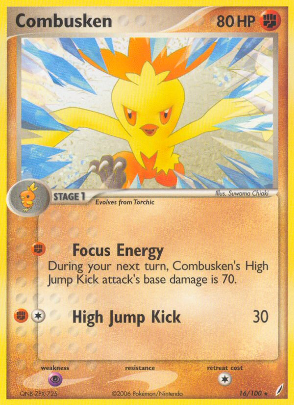 EX Crystal Guardians Combusken #16/100