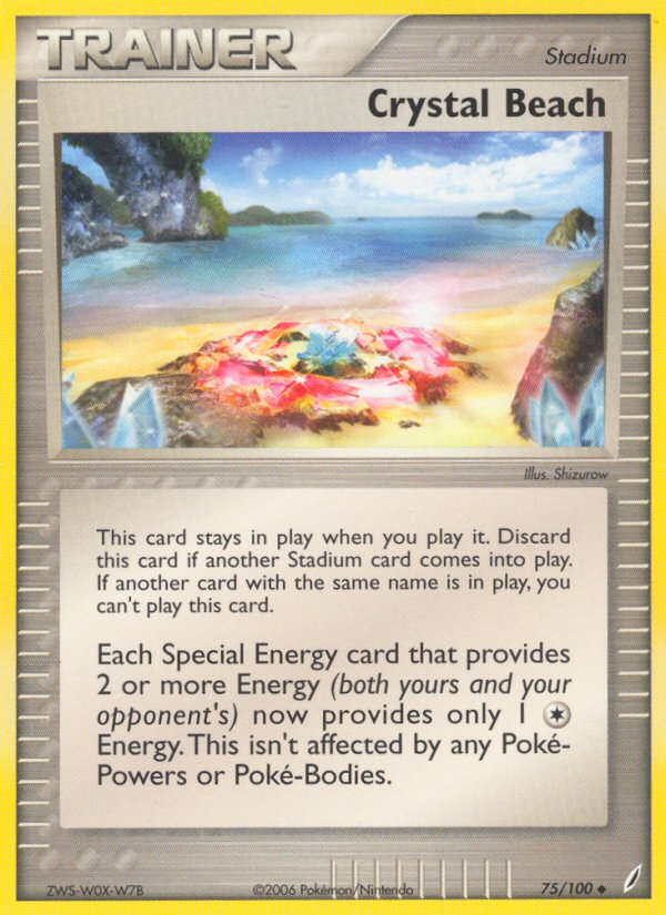 EX Crystal Guardians Crystal Beach #75/100