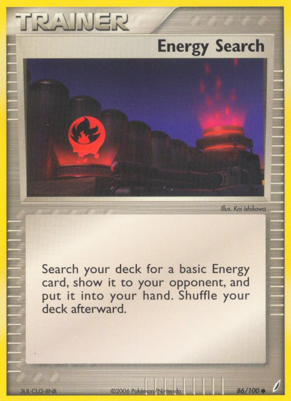 EX Crystal Guardians Energy Search #86/100