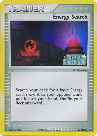 EX Crystal Guardians Energy Search #86/100 reverse holo