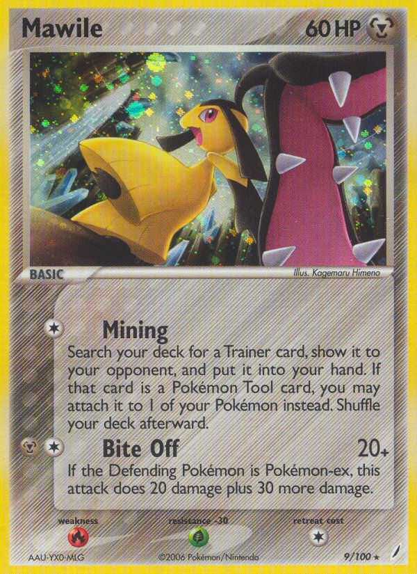 EX Crystal Guardians Holo Mawile #9/100