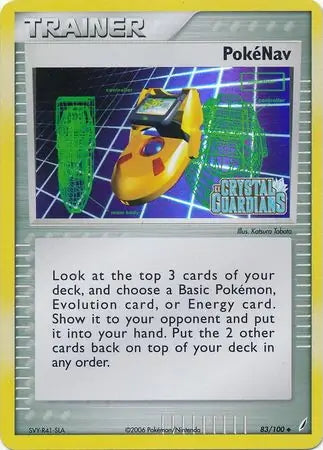EX Crystal Guardians PokéNav #83/100 reverse holo