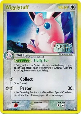 EX Crystal Guardians Wigglytuff #13/100 reverse holo