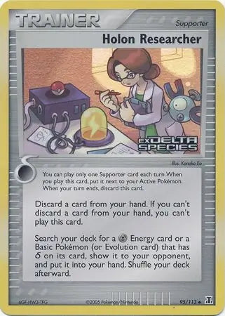 EX Delta Species Holon Researcher #95/113 reverse holo
