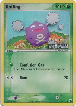 EX Delta Species Koffing #72/113 reverse holo