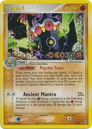EX Deoxys Claydol #5/107 reverse holo