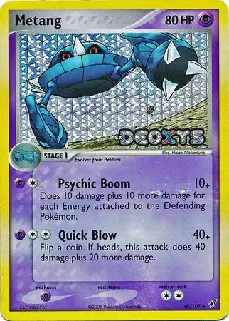 EX Deoxys Metang #40/107 reverse holo