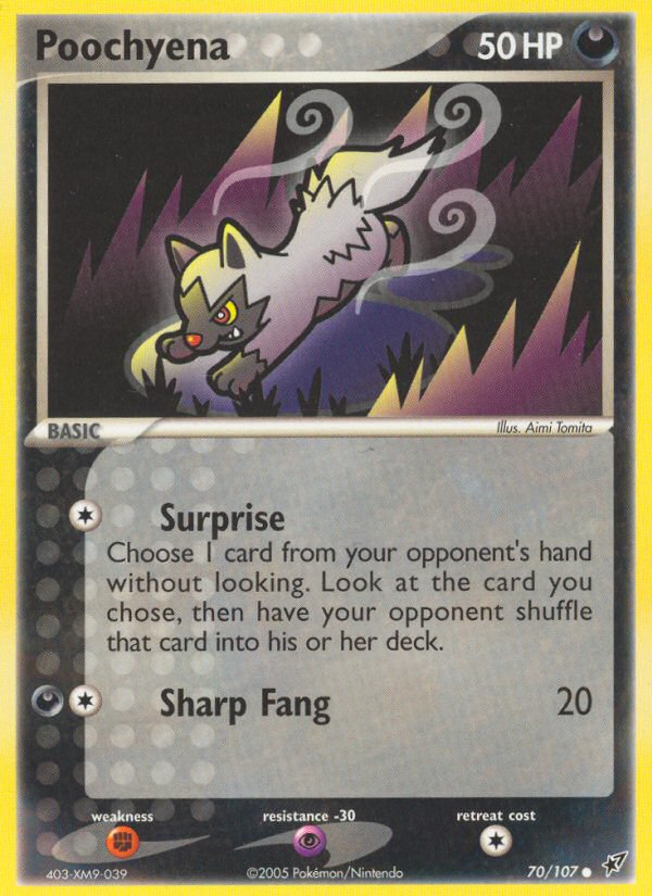 EX Deoxys Poochyena #70/107